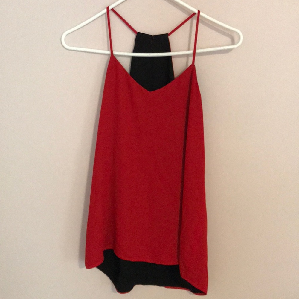 Red tank top